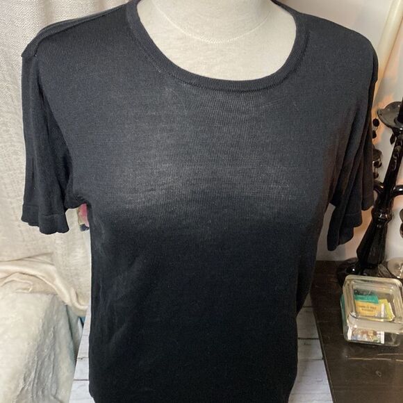 🌷 Patrick Tricot🌷 100% Silk Knit Short Sleeve Top - Picture 3 of 7